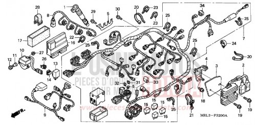 FAISCEAU DES FILS (CBR1000RR4/5) CBR1000RR4 de 2004